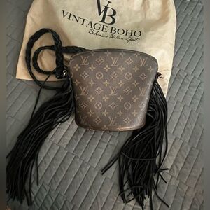 Vintage Boho Bag Louis Vuitton with Fringe